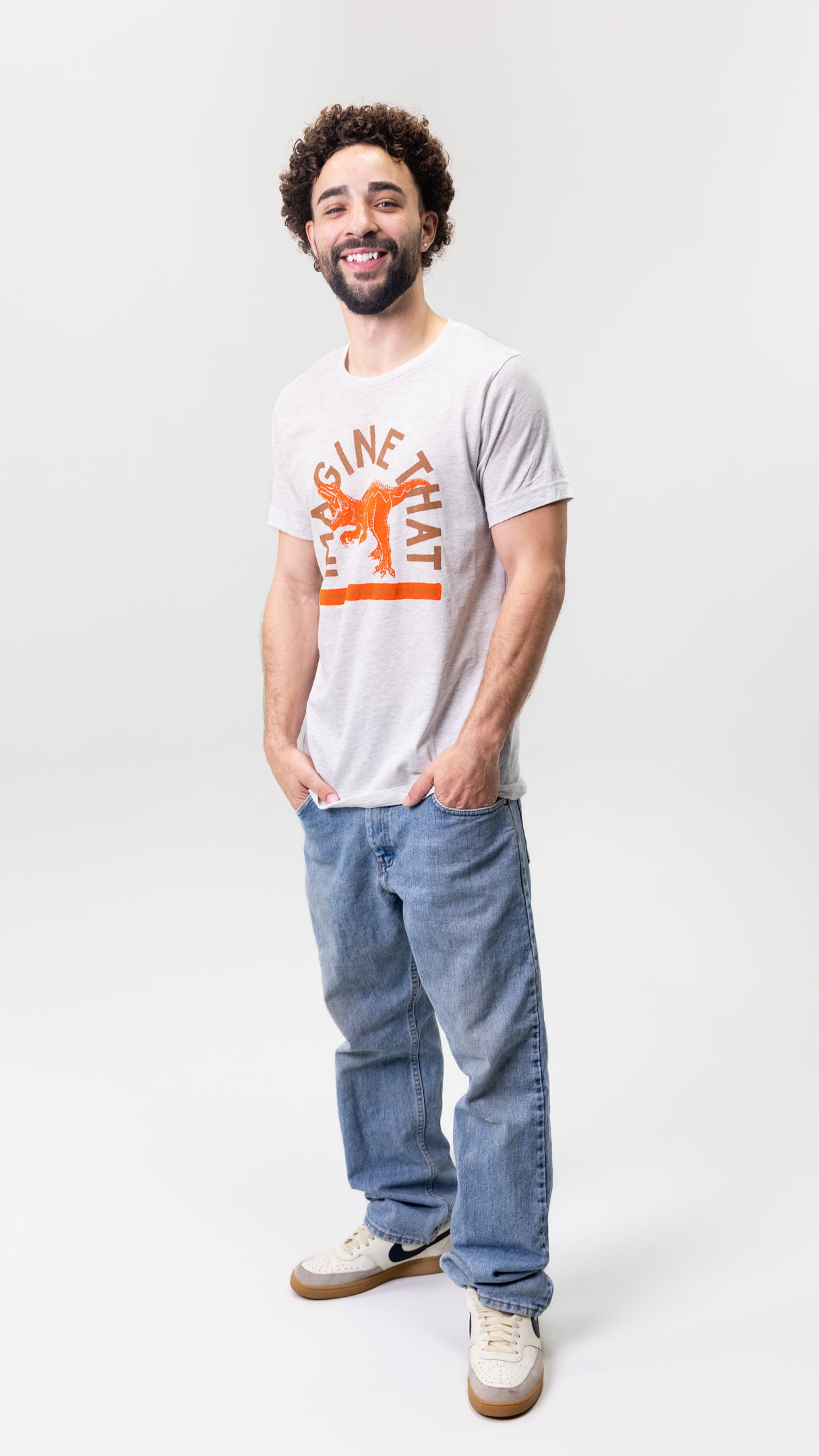 Imagine That Oklahoma Dino T-Shirt Ash