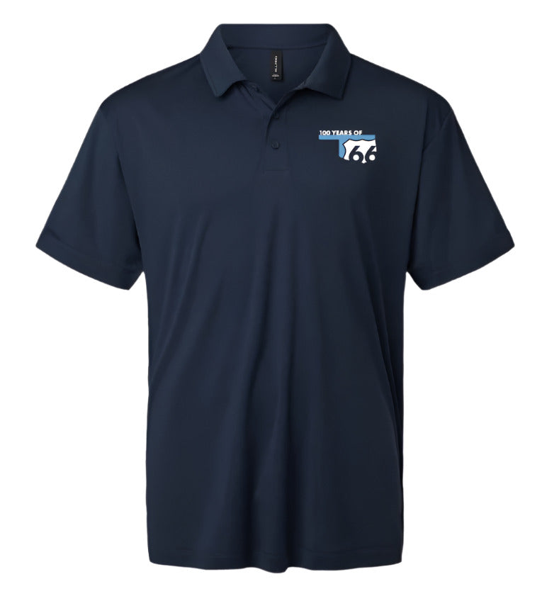 Men's Route 66 Centennial Performance Polo Navy