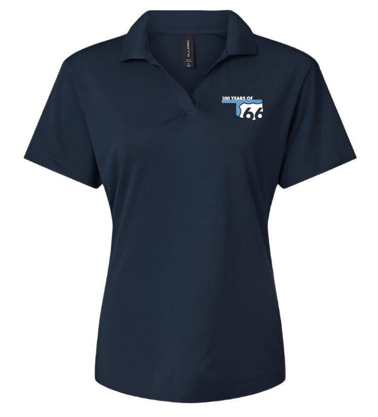 Women's Route 66 Centennial Performance Polo Navy