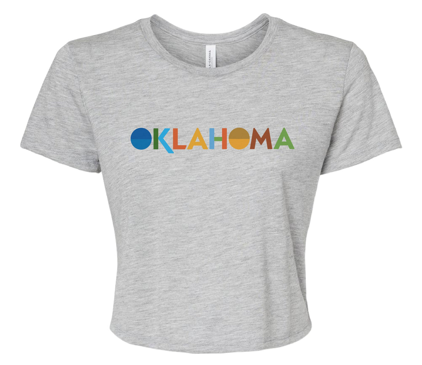 Modern Oklahoma Wordmark Crop Top