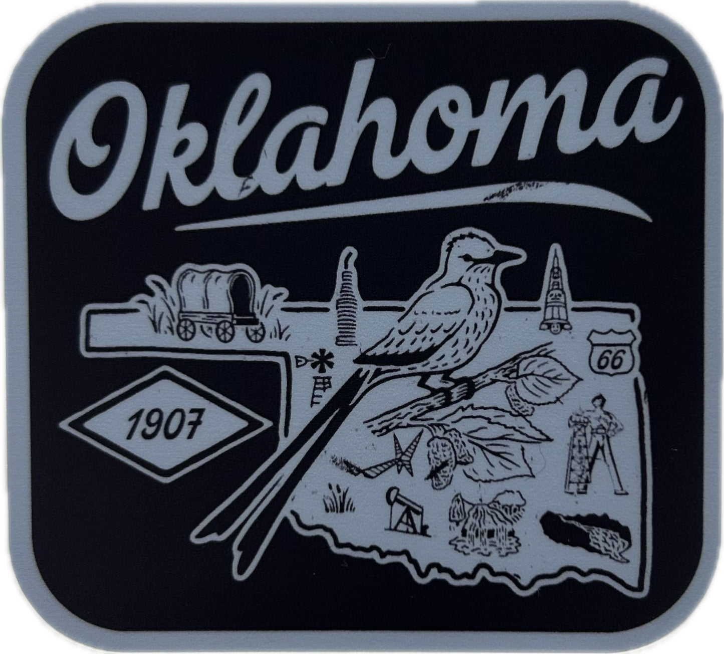 Oklahoma State Symbols Sticker