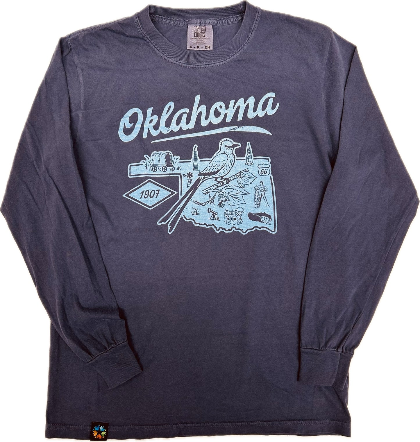 Oklahoma Symbols Long Sleeve Shirt