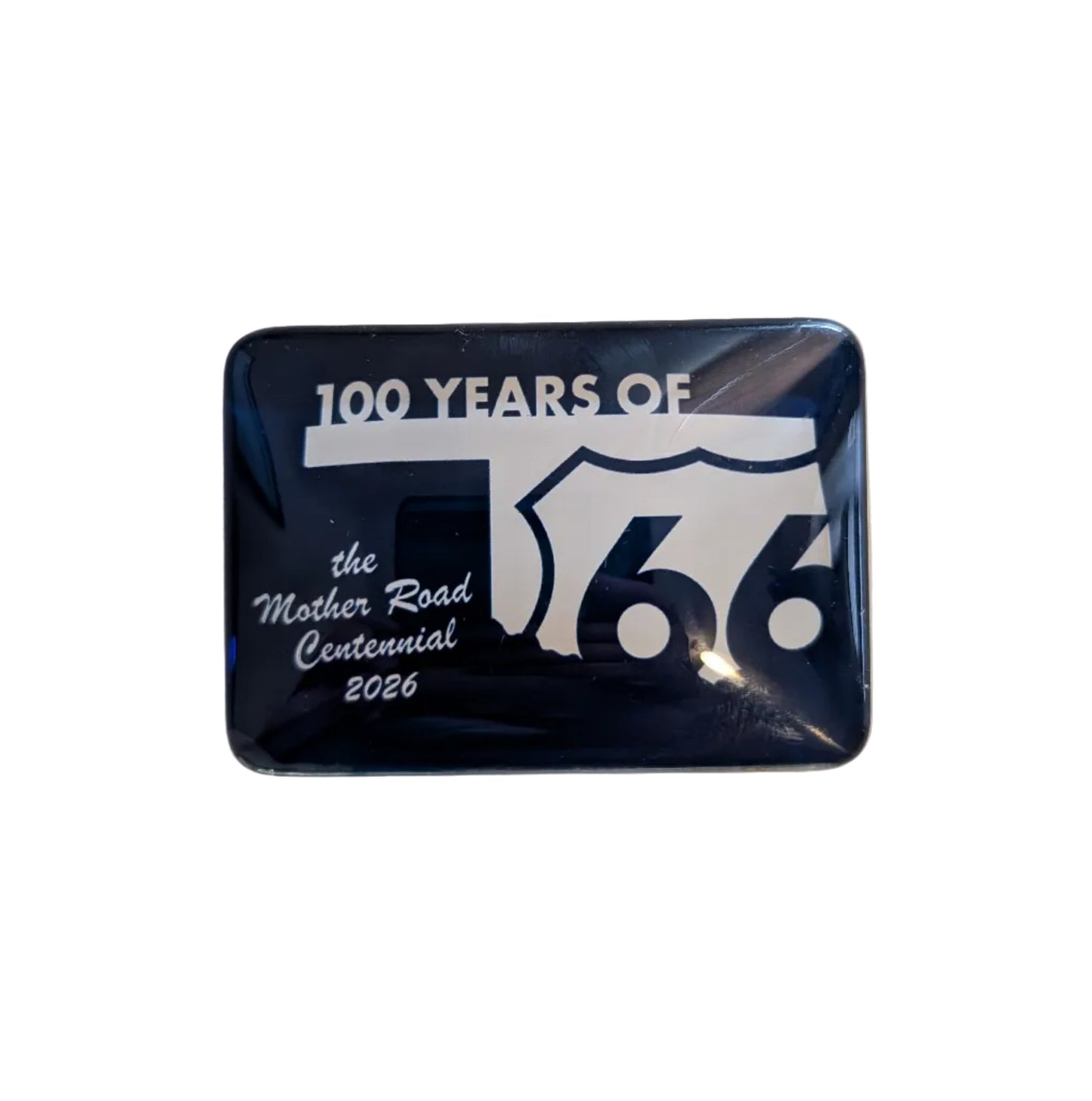 Route 66 Centennial Crystal Dome Magnet