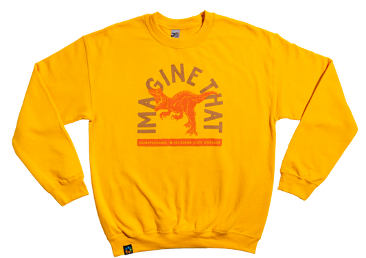 Imagine That Dino Oklahoma Crewneck Sweatshirt