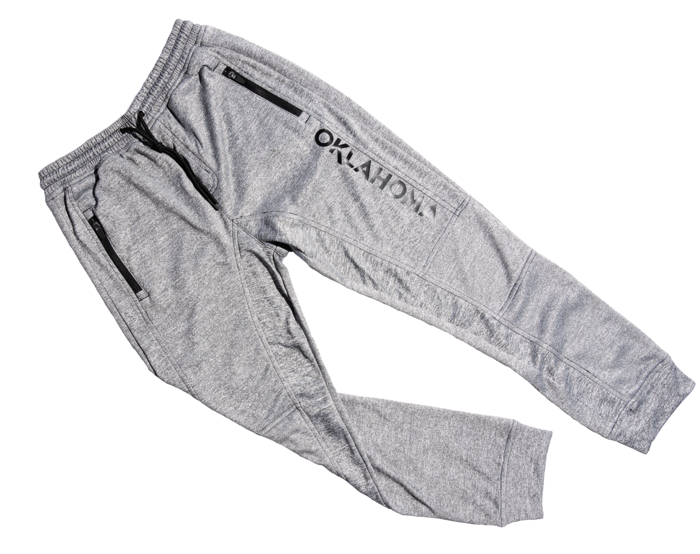 Oklahoma Wordmark Fleece Joggers Grey