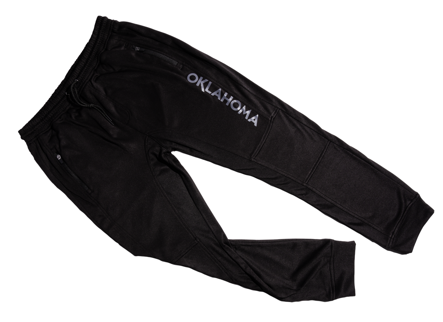 Oklahoma Wordmark Fleece Joggers Black