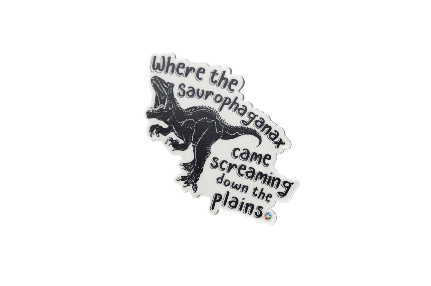 Saurophaganax Oklahoma Dinosaur Sticker