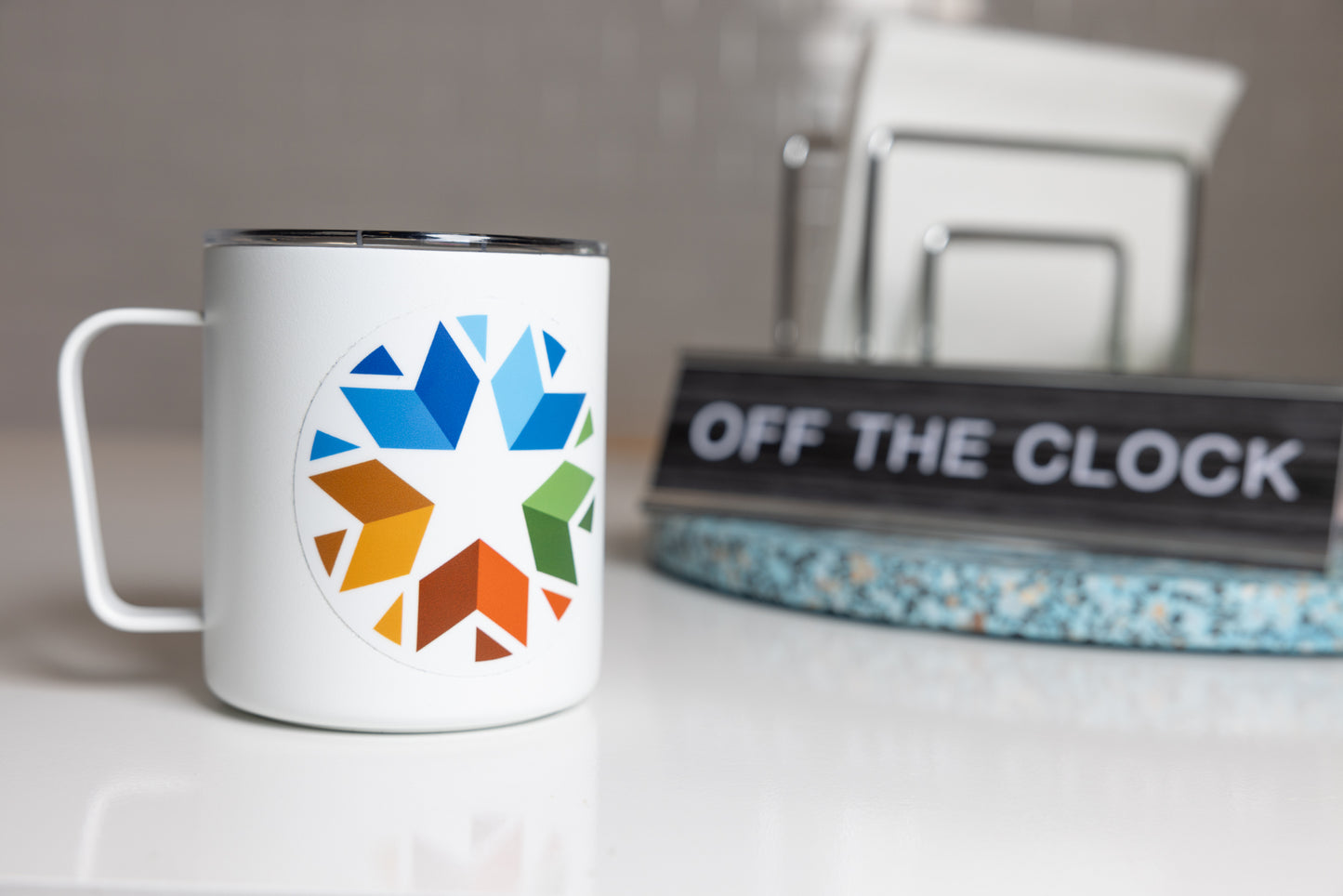 Side Oklahoma State Logo Sticker Mug