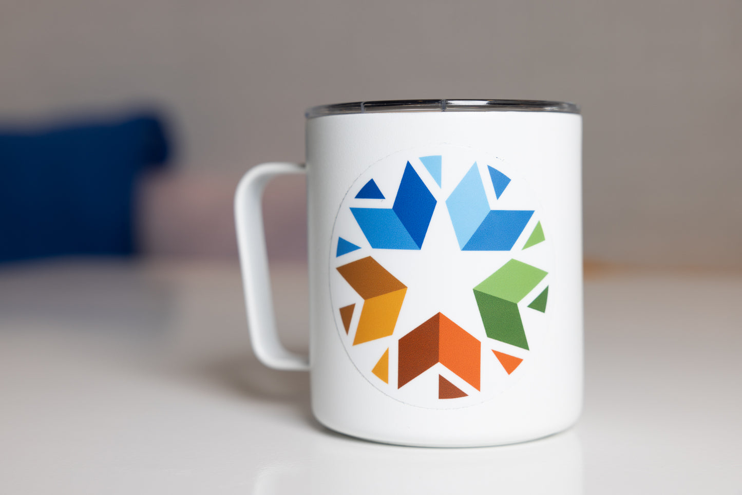 Front Oklahoma State Logo Sticker Mug