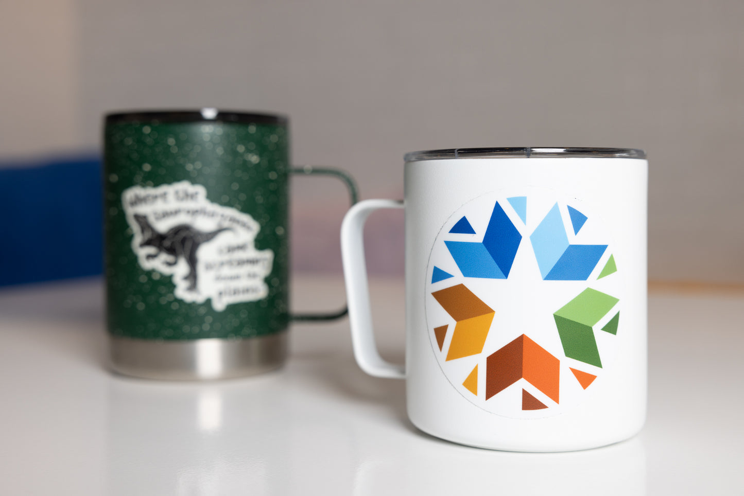 Double Oklahoma State Logo Sticker Mug