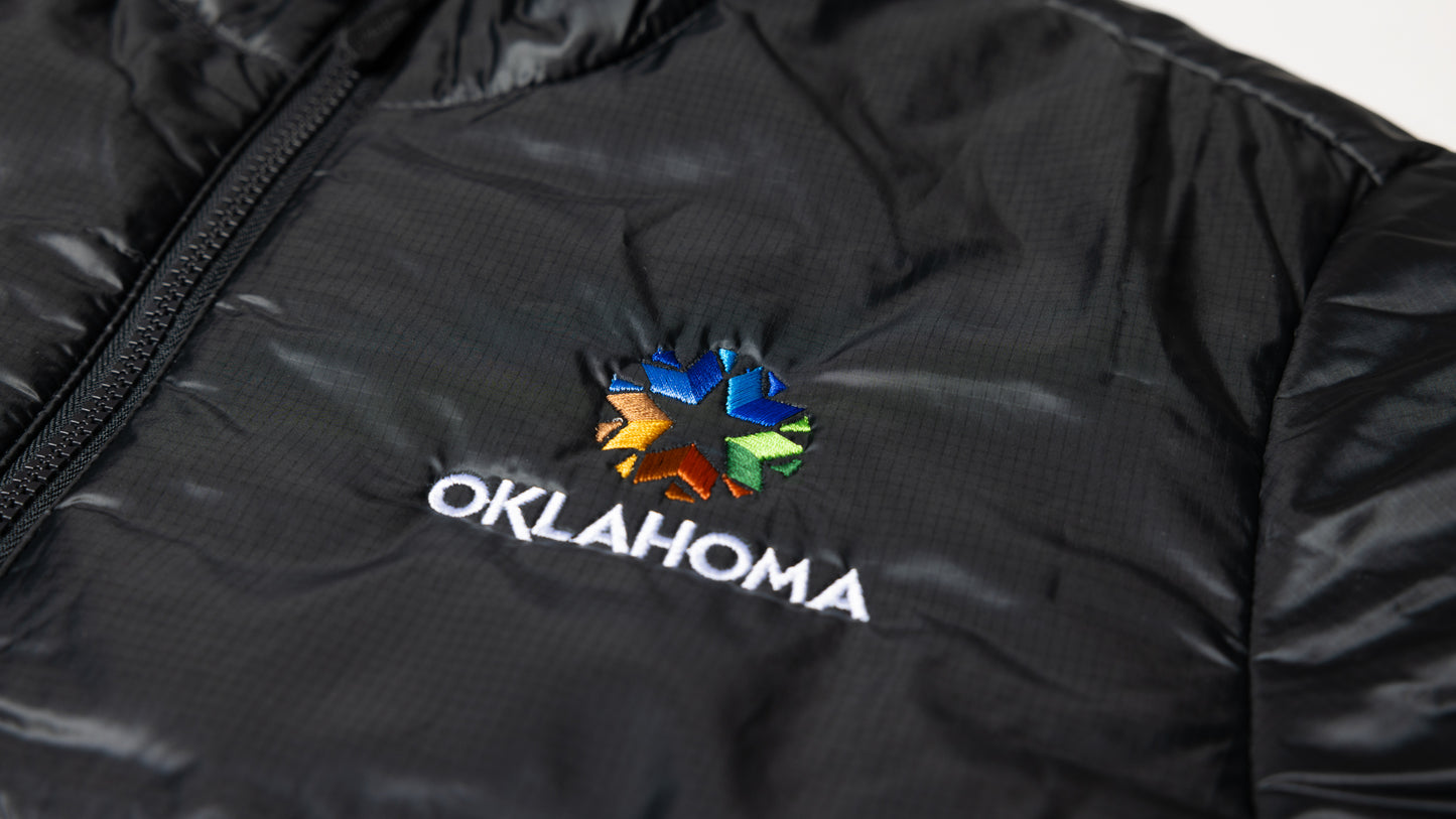 Logo Focus Oklahoma Logo Eddie Bauer Quilted Jacket