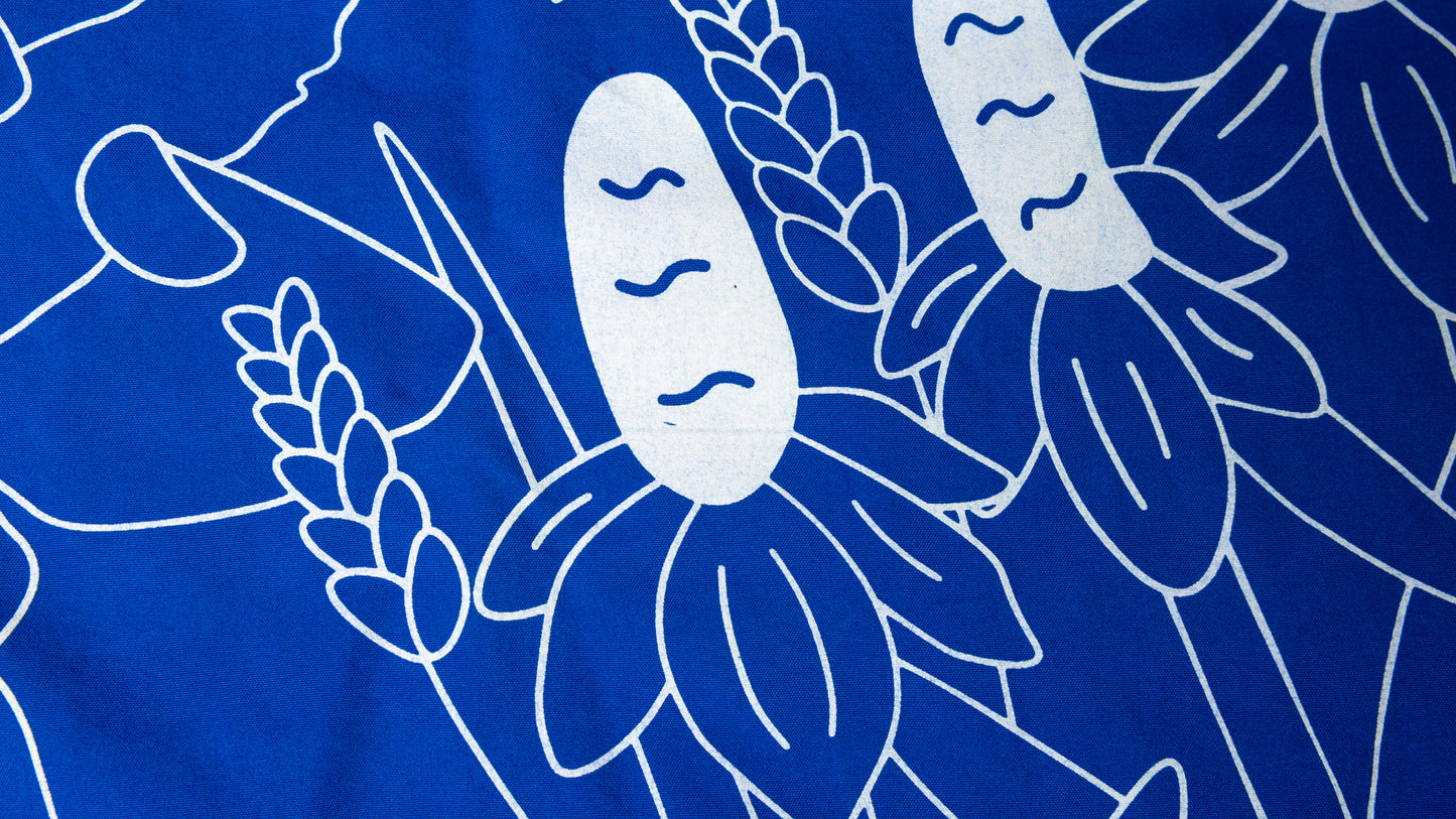 Center Blue Oklahoma Symbols Bandana
