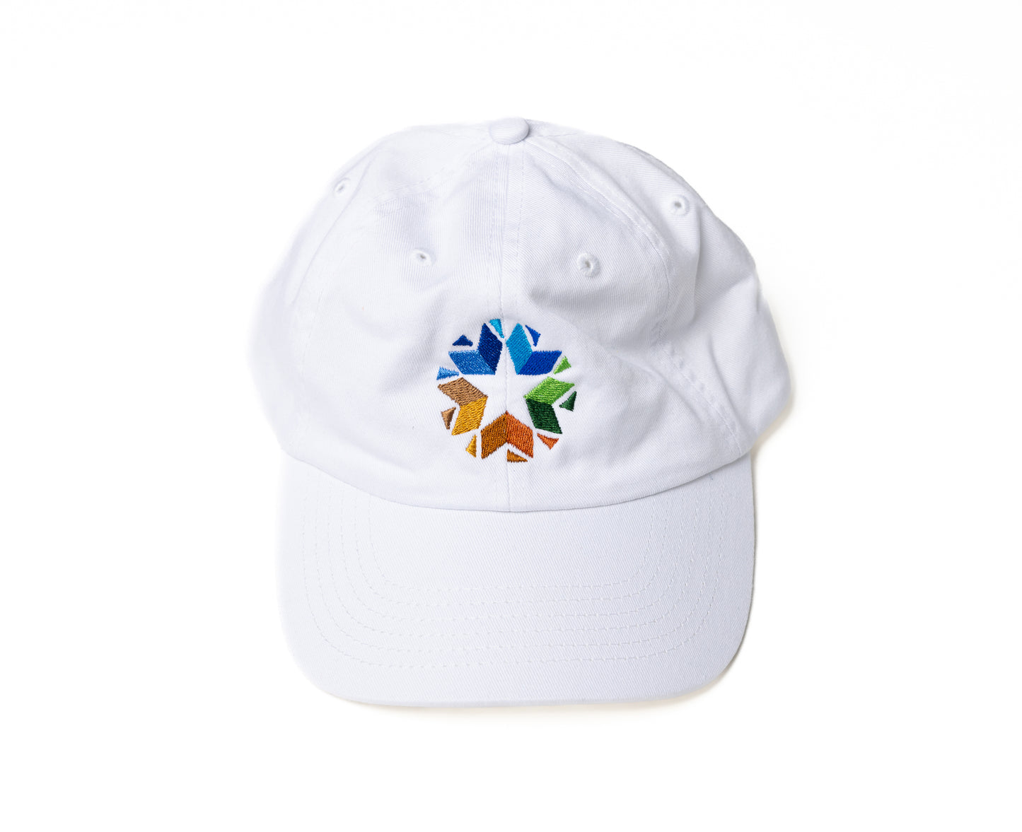 Front White Oklahoma State Logo Dad Hat