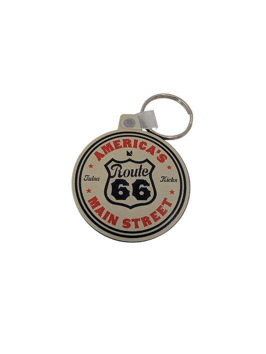 America's Main Street Route 66 Keychain