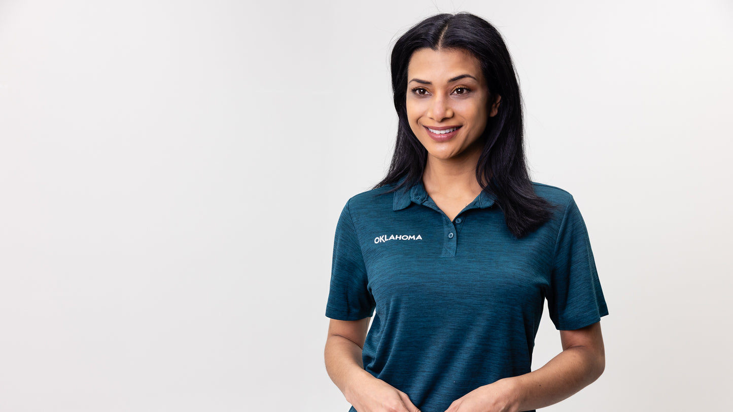 Oklahoma Women's Heather Pique Polo