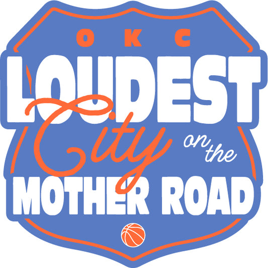 Loudest City on the Mother Road Sticker