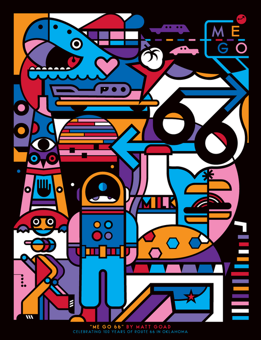 Matt Goad Route 66 Stickers