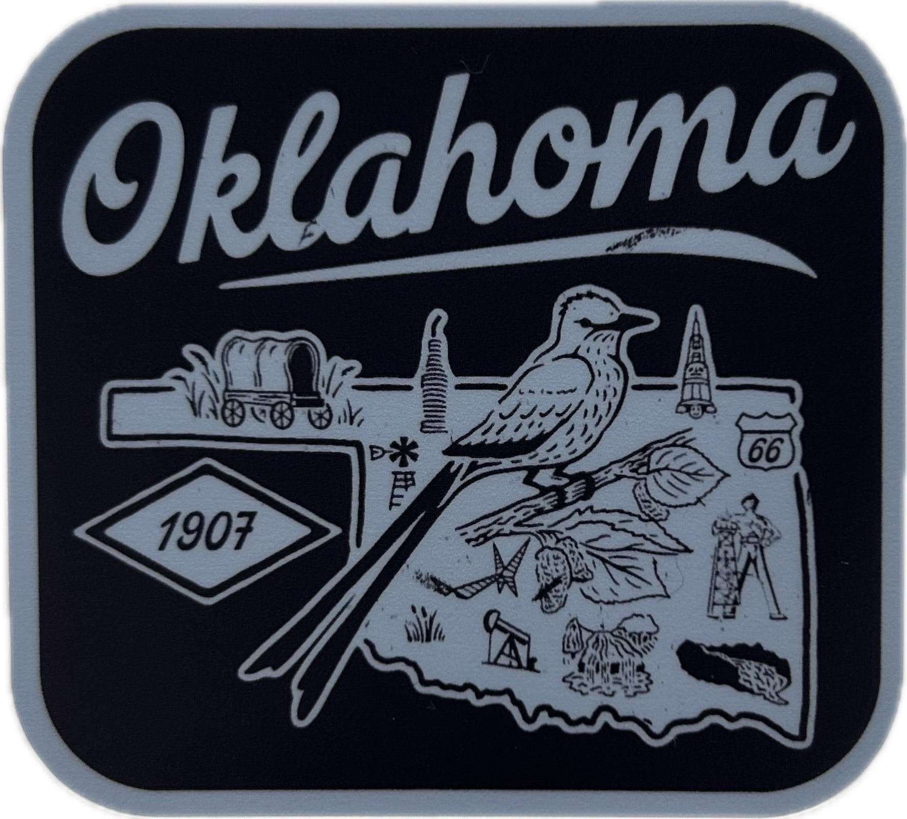 Oklahoma Symbols Sticker – Oklahoma - OKSB
