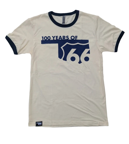 Rt6 66 Centennial Ringer Tee