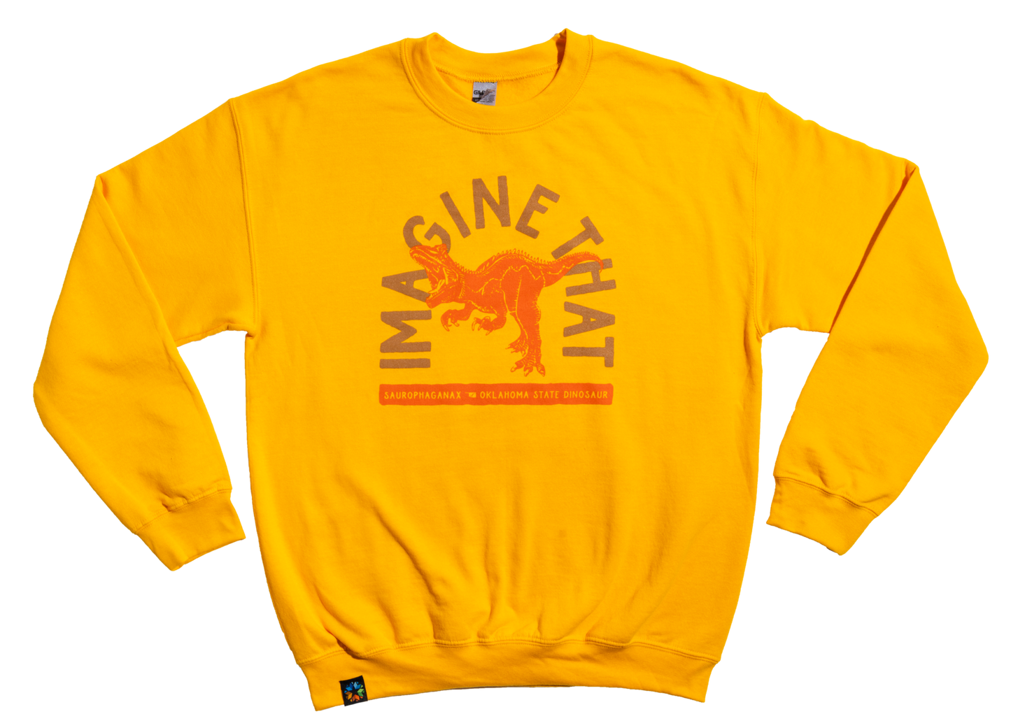 Imagine That Dino Oklahoma Crewneck Sweatshirt