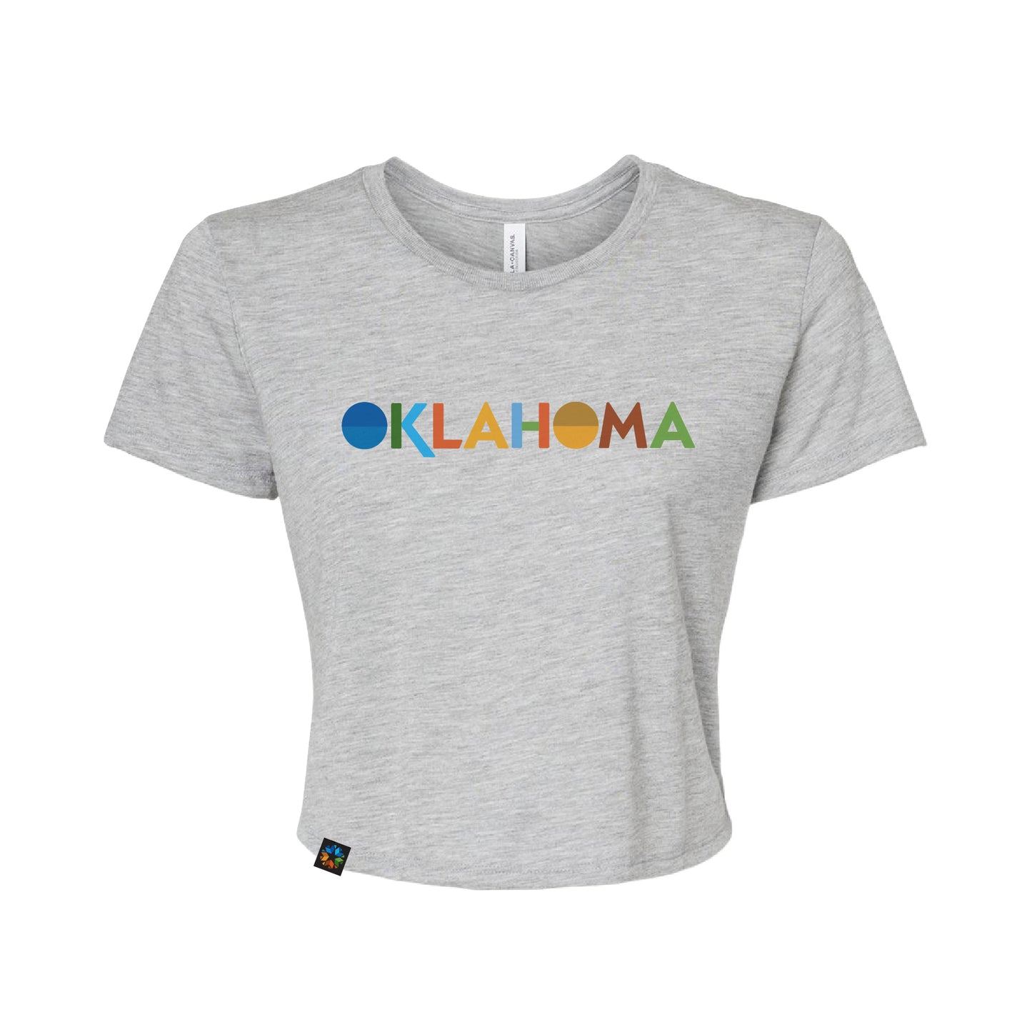 Modern Oklahoma Wordmark Crop Top