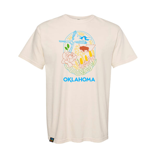 Oklahoma Symbols Design Tee