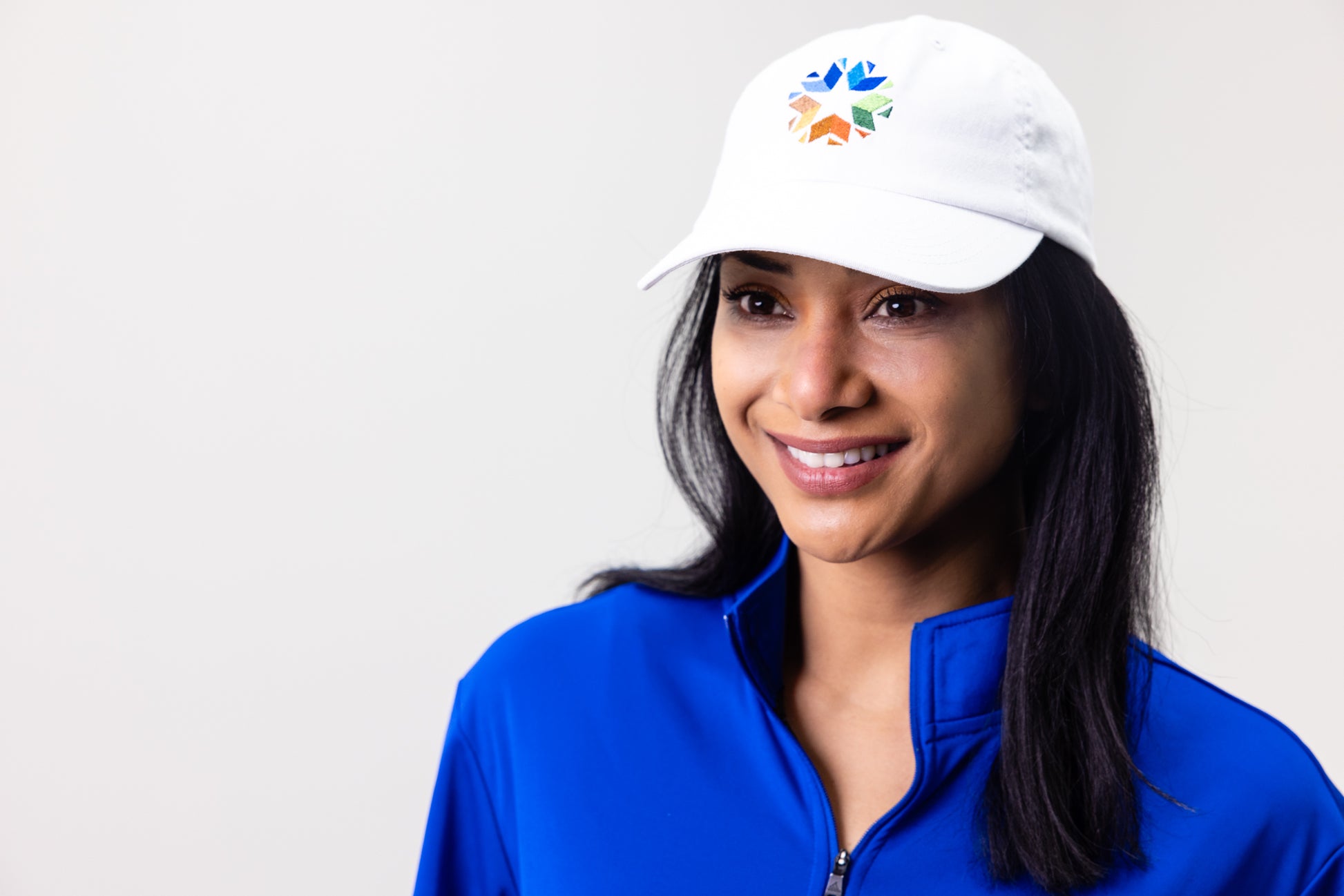 White and Navy Oklahoma State Logo Dad Hat