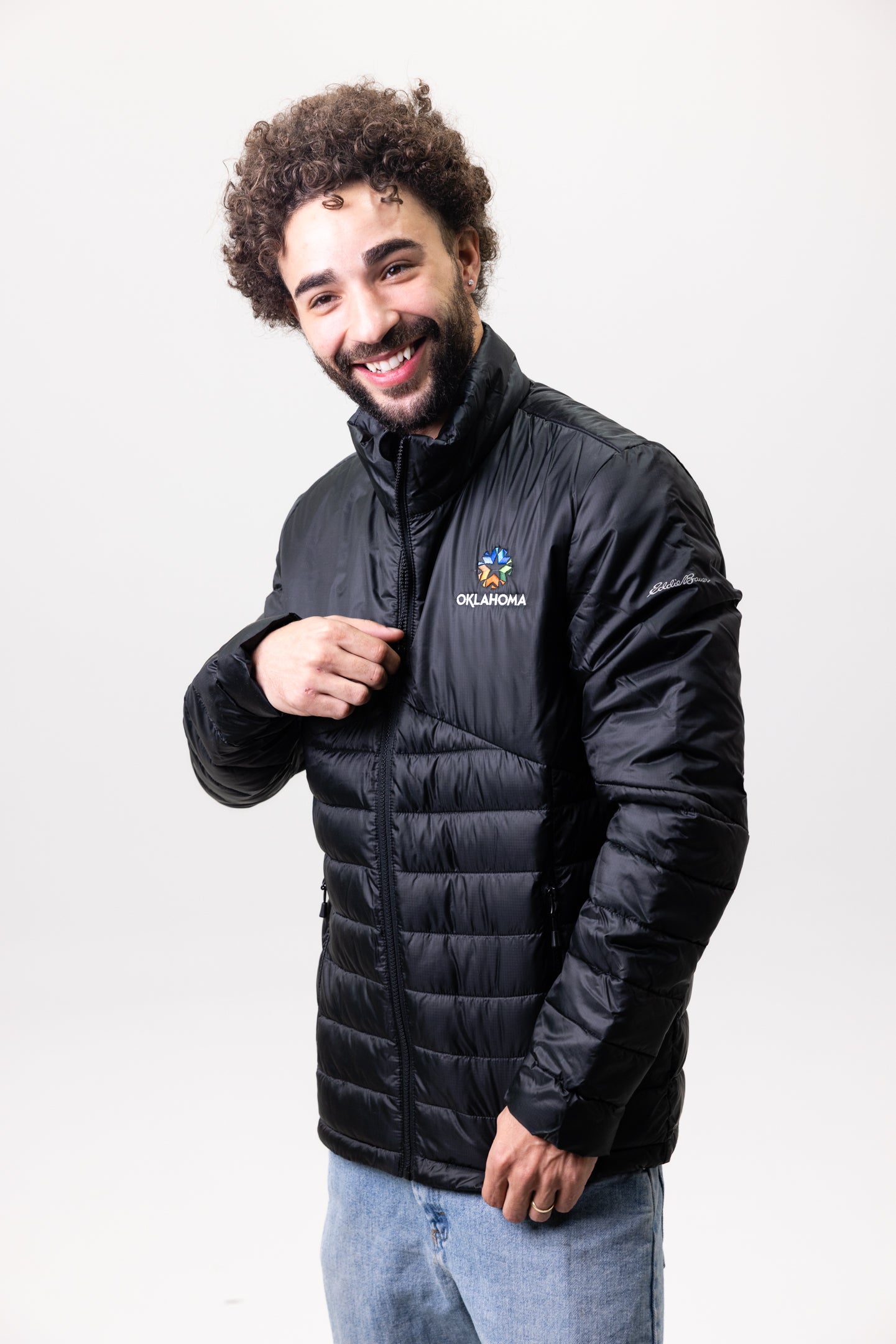 Oklahoma Logo Eddie Bauer Quilted Jacket