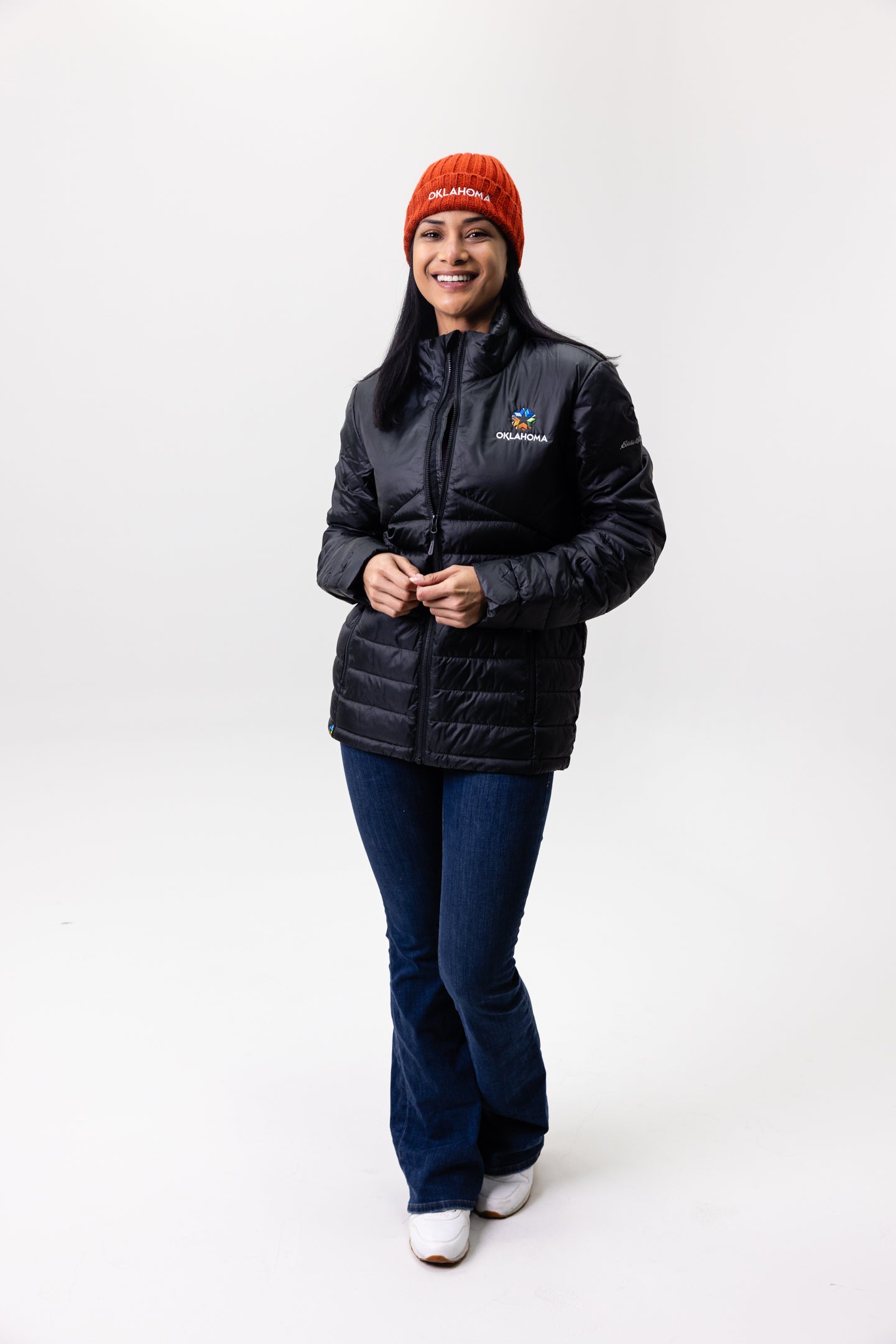 Oklahoma Logo Eddie Bauer Quilted Jacket