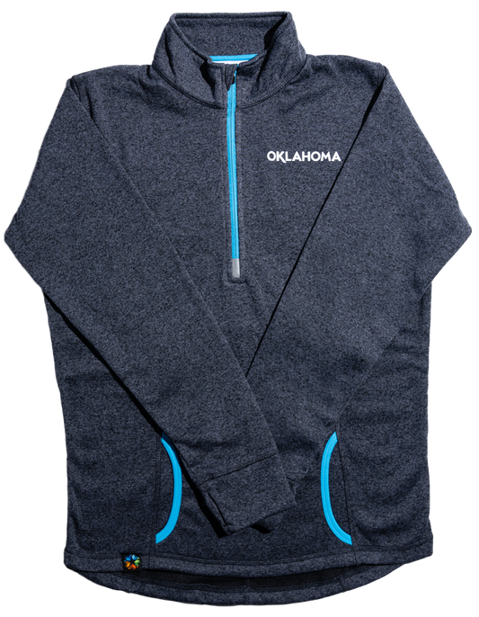 Oklahoma Wordmark Cosmic Fleece Quarter-Zip