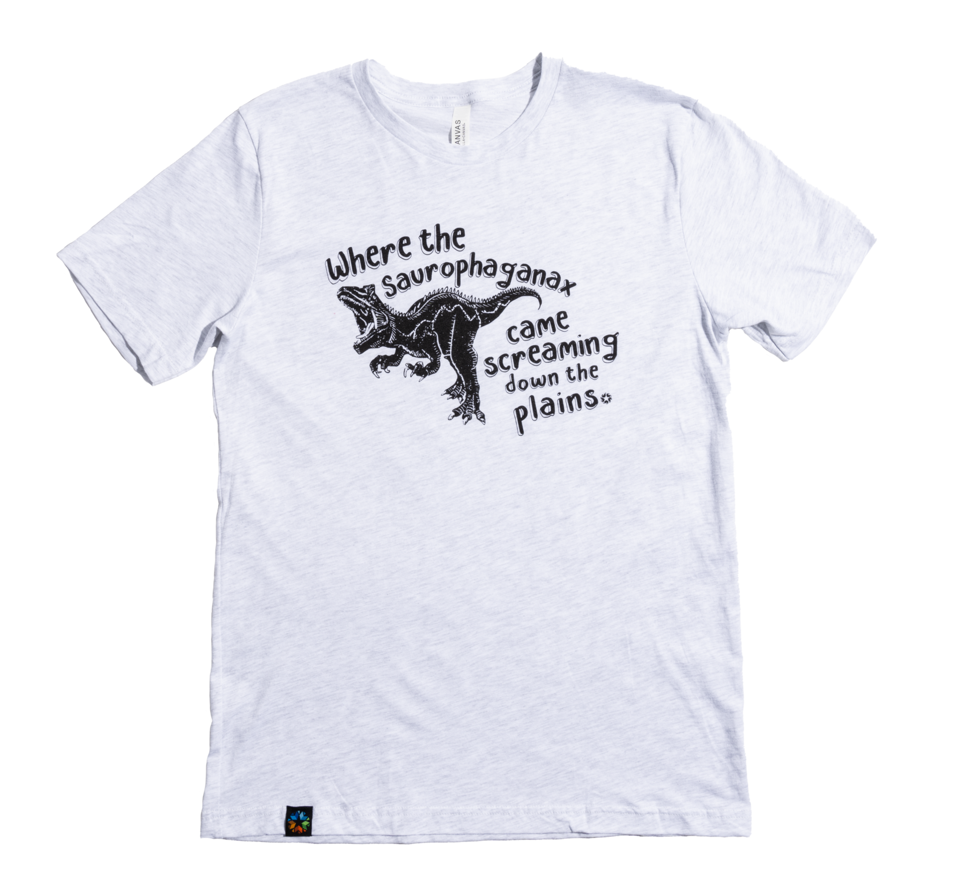 かおりん様dinosaur Tシャツ白黒L Oklahoma Saurophaganax Dino T-Shirt Adult – Oklahoma - OKSB